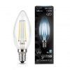 103801207, Лампа Gauss Filament Свеча 7W 580lm 4100К Е14 LED 1/10/50