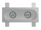 VS-021, Гипсовый светильник для встраивания в потолок VS