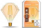 1350112, Лампа светодиодная филаментная Gauss Smart Home DIM E27 Diamond Golden 7 Вт 1/40