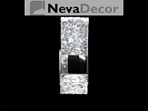 NEWPORT 15380 15382/A chrome , Бра, Chrome Clear glass L10*H24*Sp7.2 cm LED 1*5W, М0062123