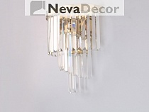 NEWPORT 31100 31103/A gold right , Бра, Gold Clear crystal L30*H47*Sp17 cm E14 3*60W, М0063335