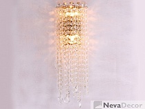 NEWPORT 10900 10902/A gold , Бра, Polished champagne gold Clear crystal L15*H50*Sp15 cm G9 2*60W, М0
