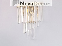 NEWPORT 31100 31103/A gold left , Бра, Gold Clear crystal L30*H47*Sp17 cm E14 3*60W, М0063334