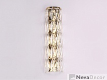 NEWPORT 10120 10125/A gold , Бра, Polished champagne gold Clear crystal L14*H52.5*Sp9 cm G9 5*25W, М