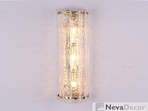 NEWPORT 10820 10823/A gold small , Бра, Gold Clear crystal L12*H38*Sp8.5 cm G9 3*40W, М0064739