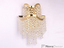 NEWPORT 10550 10555/A gold , Бра, Gold Clear crystal L24*H35*Sp14 cm E14 2*60W, М0064874