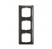 2CKA001725A1508, Рамка 3-постовая, Basic 55, ch?teau-black, 2513-95-507