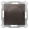 ATN000636, Atlas Design светорегулятор (диммер) поворотно-нажимной, 630вт, мех., мокко