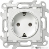Розетка с заземлением Schuko 2Р+Е 16A 250В~ белого цвета S24 Harmonie