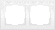 a028963, WL05-Frame-02-white /  Рамка на 2 поста (белый)
