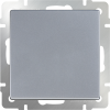 W1113006/ Перекрестный выключатель одноклавишный (серебряный)