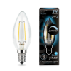 103801205-D, Лампа Gauss Filament Свеча 5W 450lm 4100К Е14 диммируемая LED 1/10/50