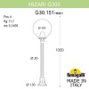 Садовый светильник-столбик FUMAGALLI MIZAR.R/G300 G30.151.000.VZE27
