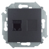 Розетка для передачи данных RJ45 Cat.5e UTP (AMP) цвета графит S15