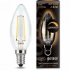 103801105-D, Лампа Gauss Filament Свеча 5W 420lm 2700К Е14 диммируемая LED 1/10/50