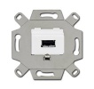 2CKA000230A0419, 0261/12-500, Механизм USB-розетки/разъёма, USB-type A, USB2.0, 5 полюсов, альп. бел