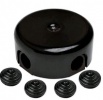 BIRONI Керамика Черный Коробка распределительная BIRONI D78*30мм ( 4 кабельных ввода в комплекте )