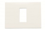2CLA247110N1101, Рамка итальянского стандарта 3M, 1-модульная, базовая, серия Zenit, цвет альпийский