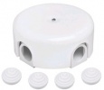 BIRONI Керамика Белый Коробка распределительная BIRONI D78*30мм ( 4 кабельных ввода в комплекте )