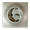 2CKA002013A4979, Розетка SCHUKO 16А 250В c шторками, impuls, шампань-металлик, 20 EUCKS-79