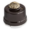 OP.DM.BR, Выключатель с регулятором яркости для наружного монтажа (Диммер), коричневый