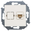 1591598-031, Розетка для передачи данных RJ45 Cat.5e UTP (Systimax) цвета слоновая кость S15