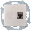 1591563-034, Розетка для передачи данных RJ45 Cat.6A FTP (AMP) цвета шампань S15