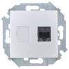 Розетка для передачи данных RJ45 Cat.5e UTP (AMP) цвета алюминий S15