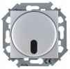 1591713-033, Светорегулятор с ИК-управлением проходной 20-500Вт 230В~ цвета алюминий S15