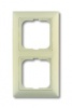 2CKA001725A1485, Рамка 2-постовая, Basic 55, слоновая кость, 2512-92-507
