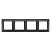 EPD484SWM, EcoProfi DECO Рамка 4-ая, черный матовый