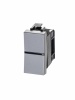 2CLA210100N1301, Механизм 1-клавишного 1-полюсного выключателя с клавишей, 1-модульный, серия Zenit,