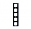 2CKA001725A1510, Рамка 5-постовая, Basic 55, ch?teau-black, 2515-95-507