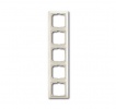 2CKA001725A1515, Рамка 5-постовая, Basic 55, chalet-white, 2515-96-507
