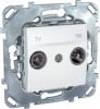 MGU5.451.18ZD, UNICA РОЗЕТКА TV/ FM, одиночная, БЕЛЫЙ