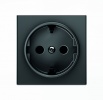 2CLA858800A1501, 8588 NS ABB SKY Чёрный бархат Накладка для розетки SCHUKO