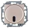 1591713-034, Светорегулятор с ИК-управлением проходной 20-500Вт 230В~ цвета шампань S15