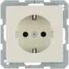 47436082, Штепсельная розетка SCHUKO, Q.х, цвет: белый, с эффектом бархата