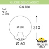Уличный фонарь на столб FUMAGALLI GLOBE 300 Classic G30.B30.000.VYE27
