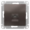ATN000683, Atlas Design розетка компьютерная rj45, кат. 5е, механизм, мокко