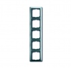2CKA001725A1525, Рамка 5-постовая, Basic 55, bistro-blue, 2515-98-507