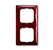 2CKA001725A1517, Рамка 2-постовая, Basic 55, foyer-red, 2512-97-507