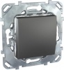MGU5.203.12ZD, UNICA TOP ПЕРЕКЛЮЧАТЕЛЬ 1-клавишный, сх. 6, 10 АХ, 250 В, ГРАФИТ