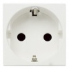 2CLA228800N1101, Розетка SCHUKO с заземлением, со шторками, 16А / 250В, серия Zenit, цвет альпийский