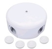 BIRONI ABS-пластик Белый Коробка распределительная BIRONI D110*35мм ( 4 кабельных ввода в комплекте 
