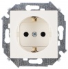 1591432-031, Розетка с заземлением Schuko 2Р+Е 16A 250В~ цвета слоновая кость S15
