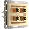 W1185011/ Акустическая розетка (шампань)