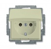 2CKA002111A0652, Розетка SCHUKO 16А 250В с защитными шторками, с крышкой, серия basic55, цвет слонов
