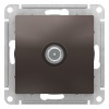 ATN000692, Atlas Design tv розетка проходная 4db, механизм, мокко