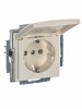 2CKA002018A0351, Розетка SCHUKO 16А 250В, с крышкой, Basic 55, слоновая кость, 20 EUK-92-507